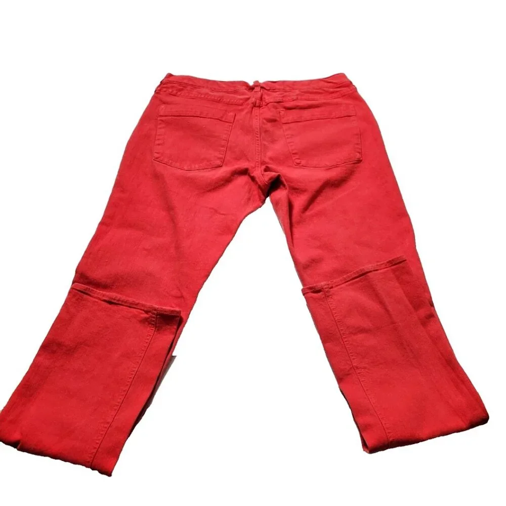 J.Crew Matchstick Slim Jeans Coral Orange 32x33 Stretch Men’s Summer Pants